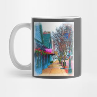 Christmas Village Shops Mug